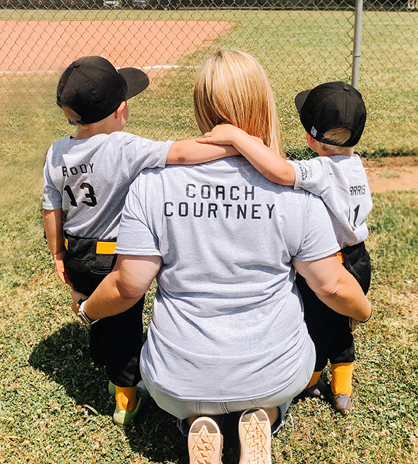 Thanks to bariatric surgery Courtney now has the energy to coach her sons' baseball team.