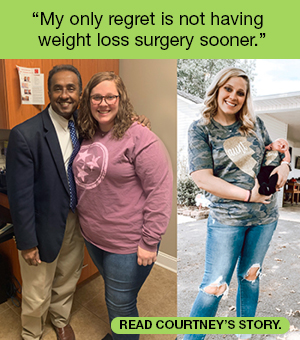 Bariatric surgery changed Courtney Clem's life. Click here to read her story.