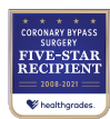 Healthgrades Five-Star Recipient for Coronary Bypass Surgery 2008-2021
